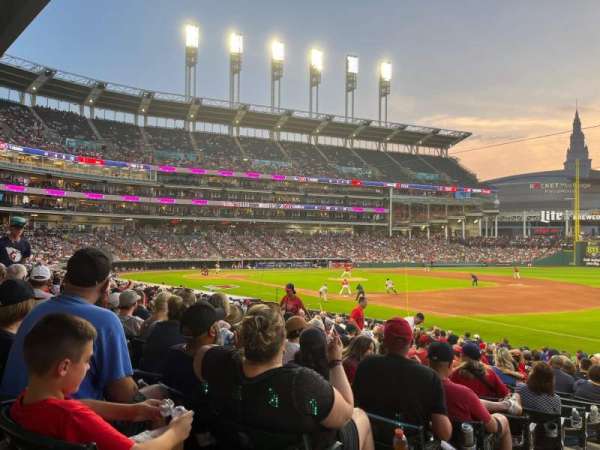 Progressive Field, section: 131, row: Y, seat: 10