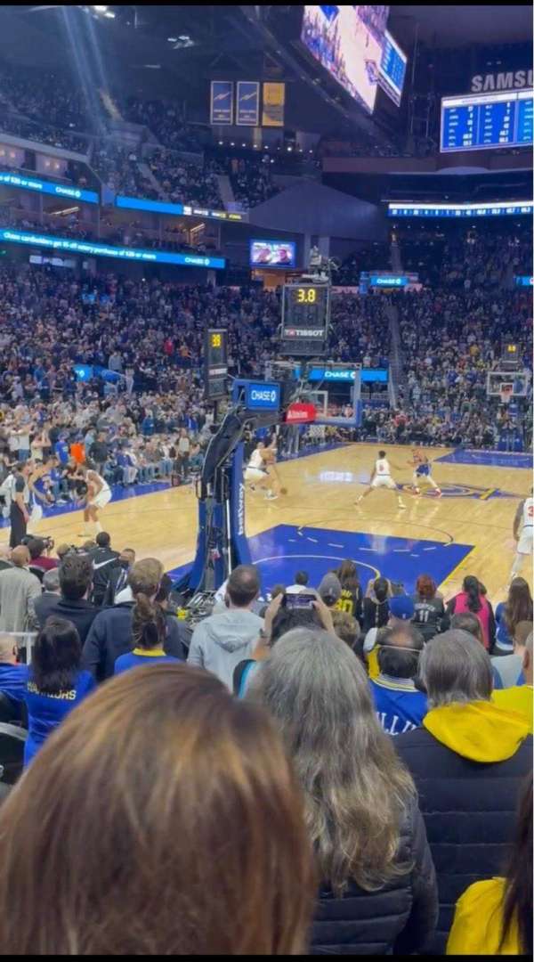 Chase Center, section: 109, row: 3, seat: 6
