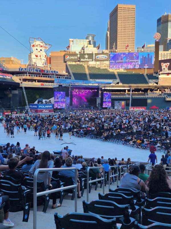 Target Field, section: 123, row: 26, seat: 16