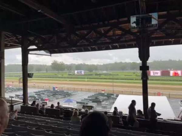 Saratoga Race Course, section: Clubhouse L, row: G, seat: 4