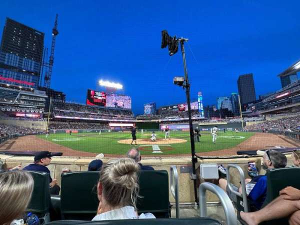 Target Field, section: Champions Club 9, row: C, seat: 1