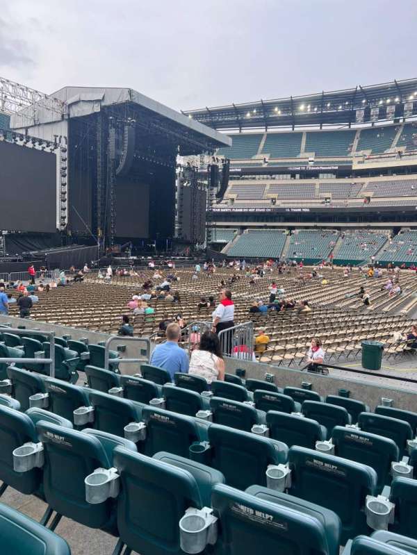 Lincoln Financial Field, section: 101, row: 7, seat: 18