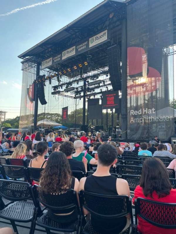 Red Hat Amphitheater, section: 1, row: T, seat: 8