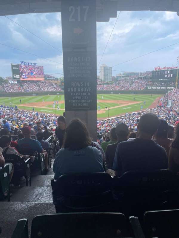 Wrigley Field, section: 217, row: 10, seat: 1