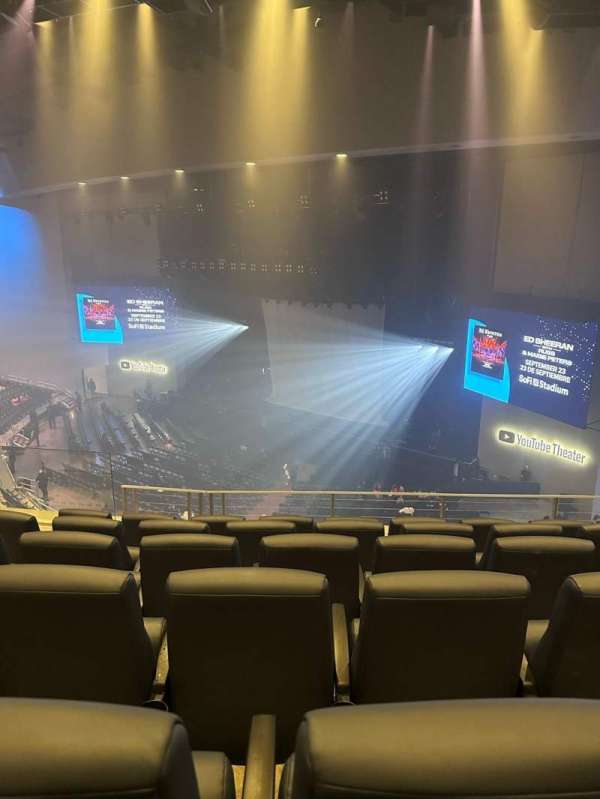 YouTube Theater, section: 206, row: F, seat: 5