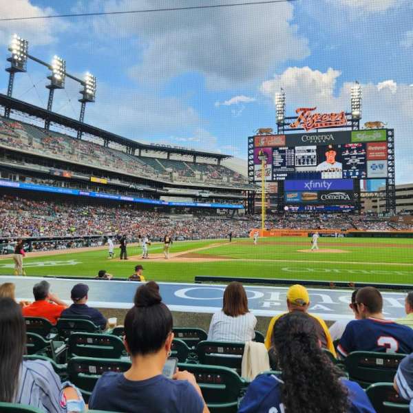 Comerica Park, section: 123, row: 12, seat: 3