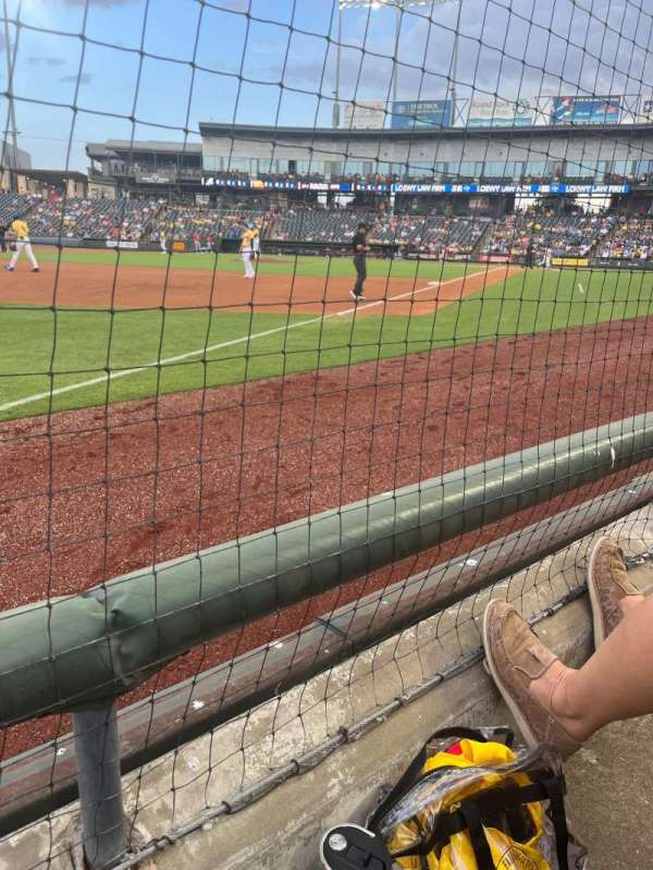 Dell Diamond, section: 112, row: 1, seat: 1
