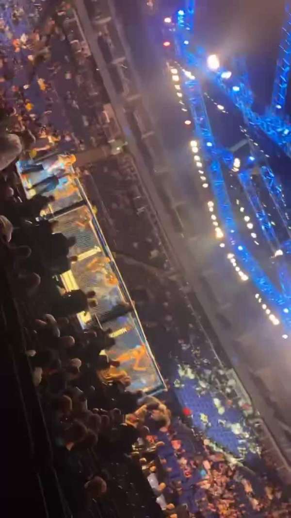 The O2, London, section: 112, row: C, seat: 386