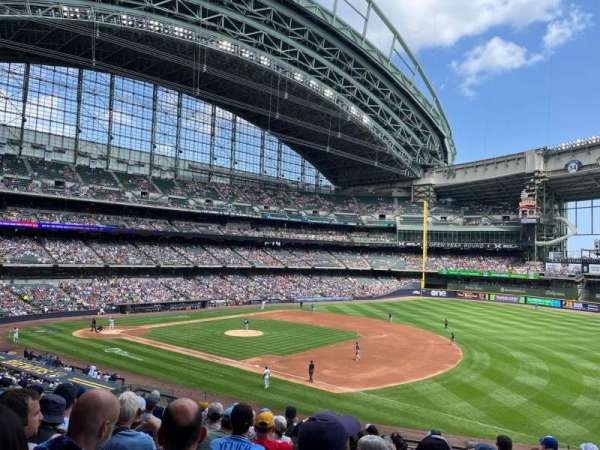 American Family Field, section: 210, row: 10, seat: 11