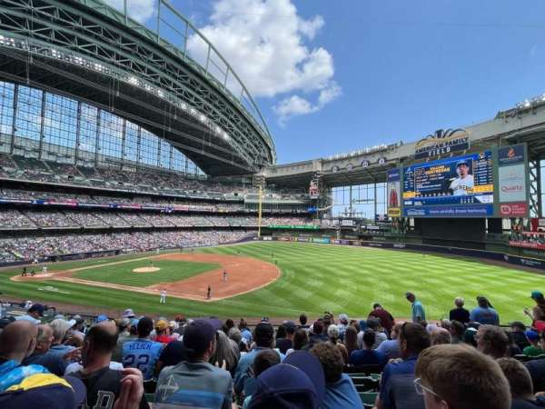 American Family Field, section: 210, row: 10, seat: 11
