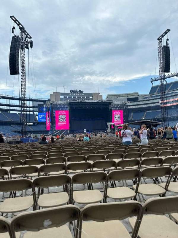 Gillette Stadium, section: Floor b4, row: 32, seat: 15