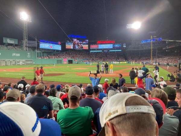 Fenway Park, section: Field Box 48, row: J, seat: 2