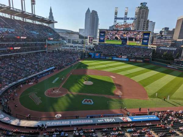 Progressive Field, section: 447, row: A, seat: 6