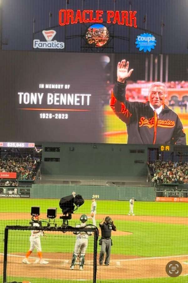 Oracle Park, section: 115, row: I, seat: 07