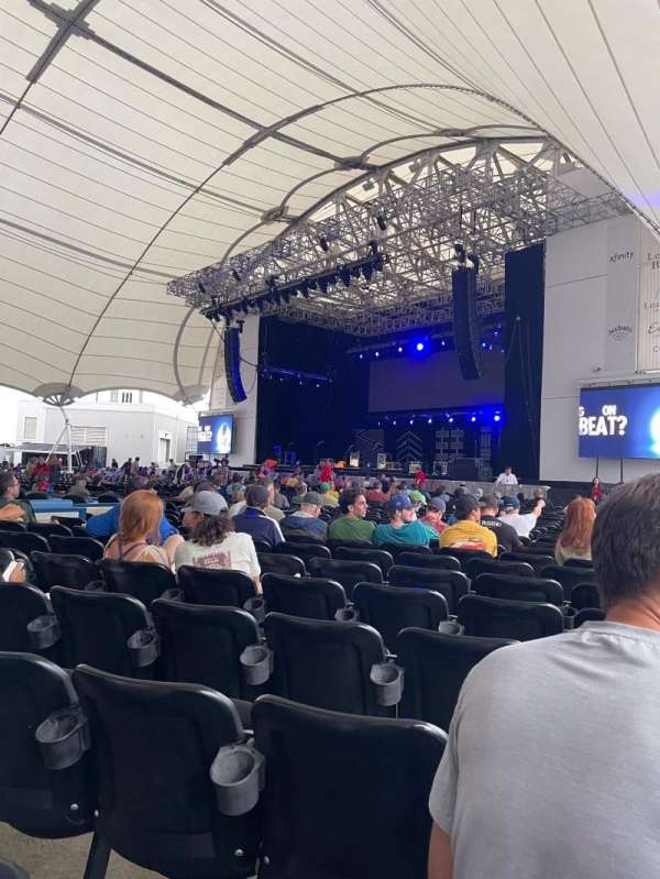 Leader Bank Pavilion, section: 1, row: HH, seat: 5