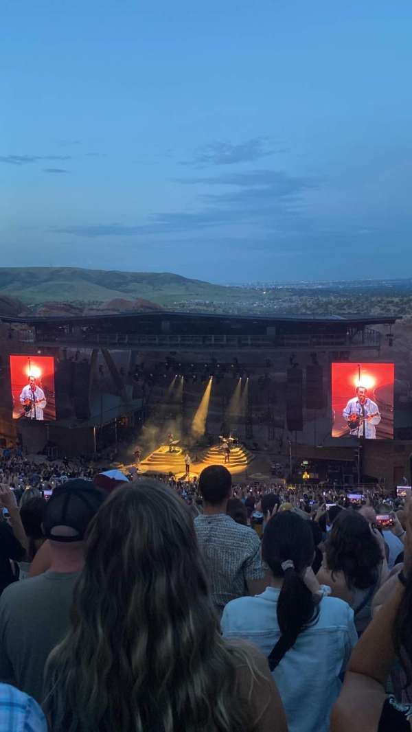 Red Rocks Amphitheatre, section: Center Right, row: 43, seat: 42