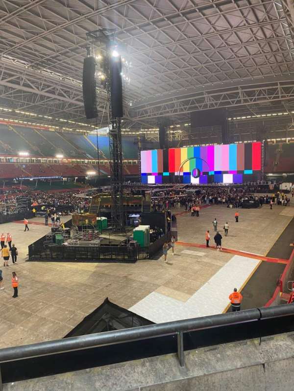 Principality Stadium, section: M15, row: 2, seat: 3