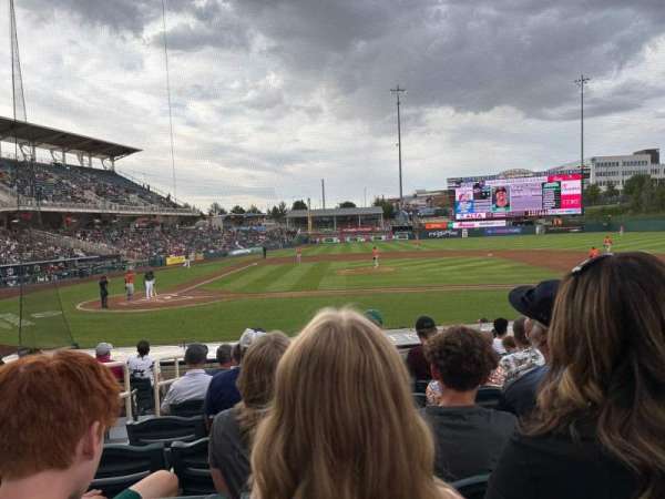 Isotopes Park, section: 110, row: O, seat: 10