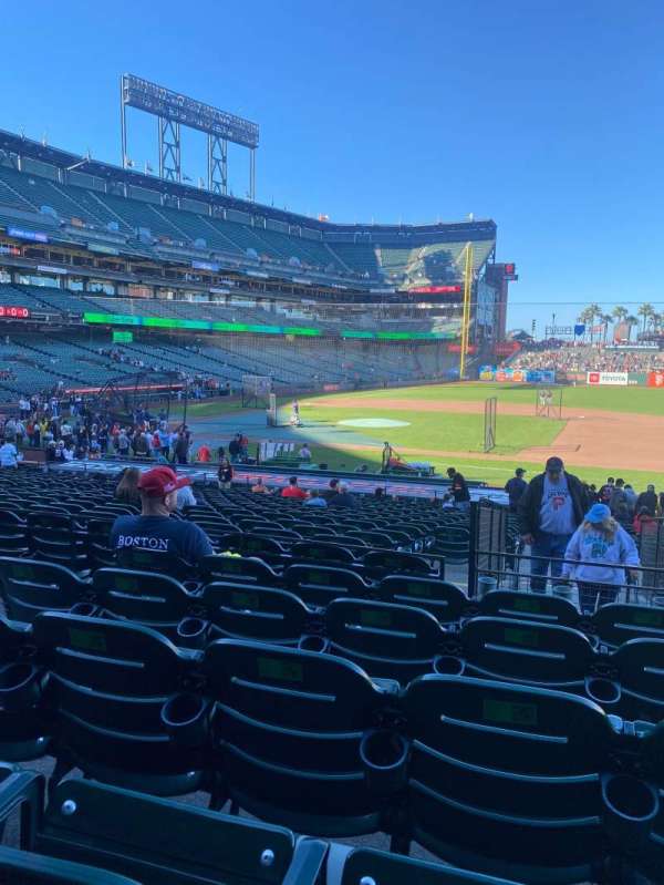Oracle Park, section: 107, row: 27, seat: 19