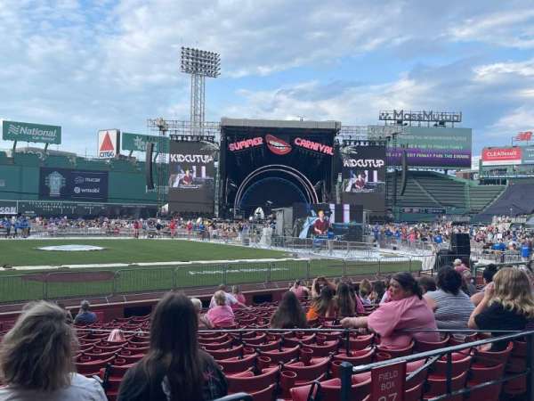 Fenway Park, section: Loge Box 123, row: AA, seat: 2