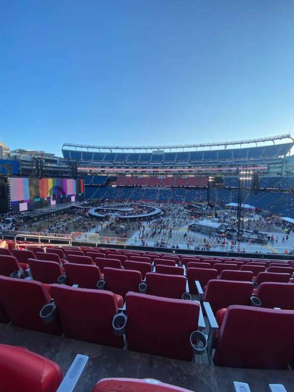 Gillette Stadium, section: Club, row: 9, seat: 10