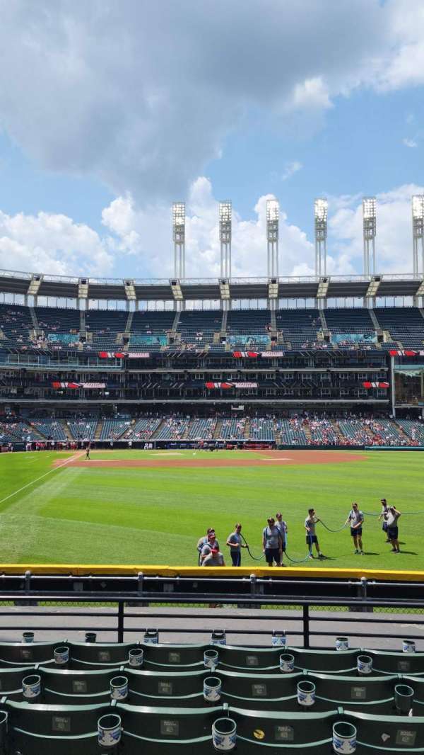 Progressive Field, section: 113, row: J, seat: 17