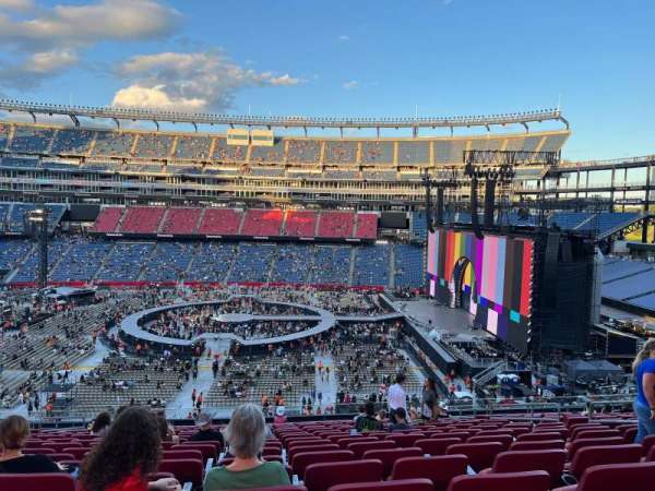 Gillette Stadium, section: CL30, row: 18, seat: 9