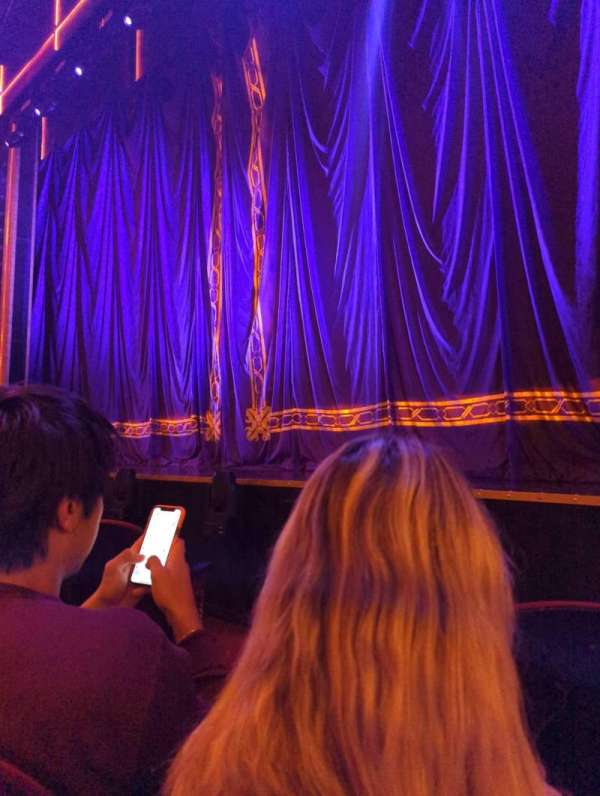 Lena Horne Theatre, section: Orchestra R, row: B, seat: 4