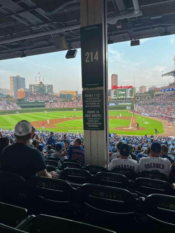 Wrigley Field, section: 214, row: 11, seat: 7