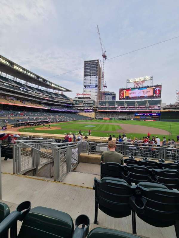 Target Field, section: 108, row: 5, seat: 22