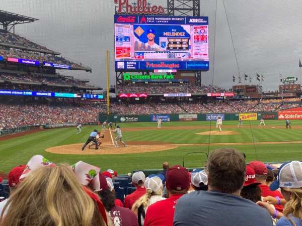Citizens Bank Park, section: Diamond Club G, row: 10, seat: 9