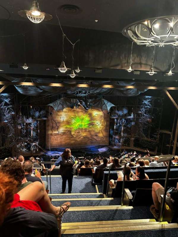 Gershwin Theatre, section: Rear Mezzanine L, row: K, seat: 1