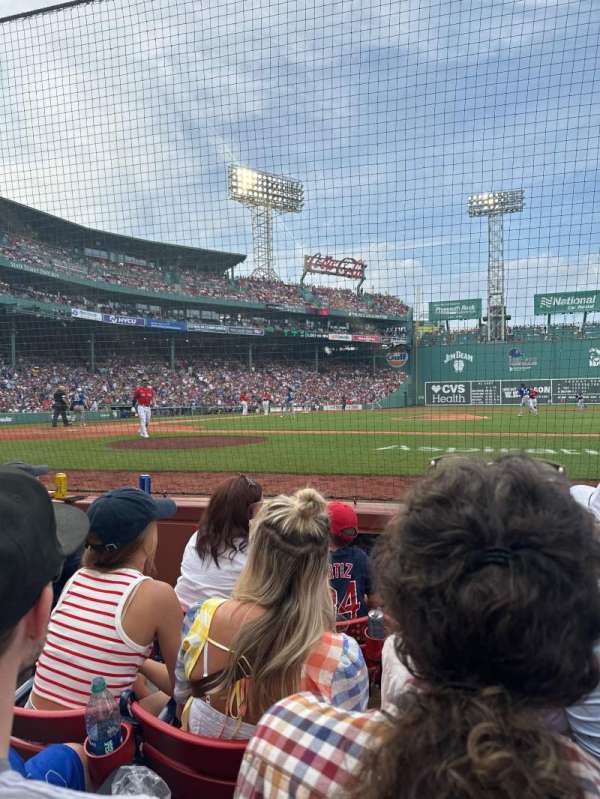 Fenway Park, section: Field Box 31, row: A, seat: 2