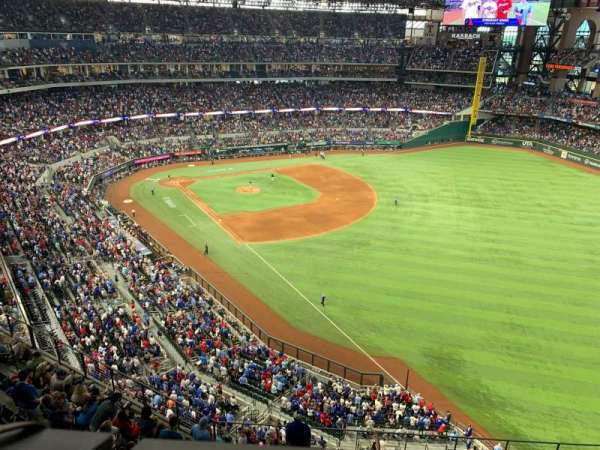 Globe Life Field, section: 323, row: 1, seat: 9