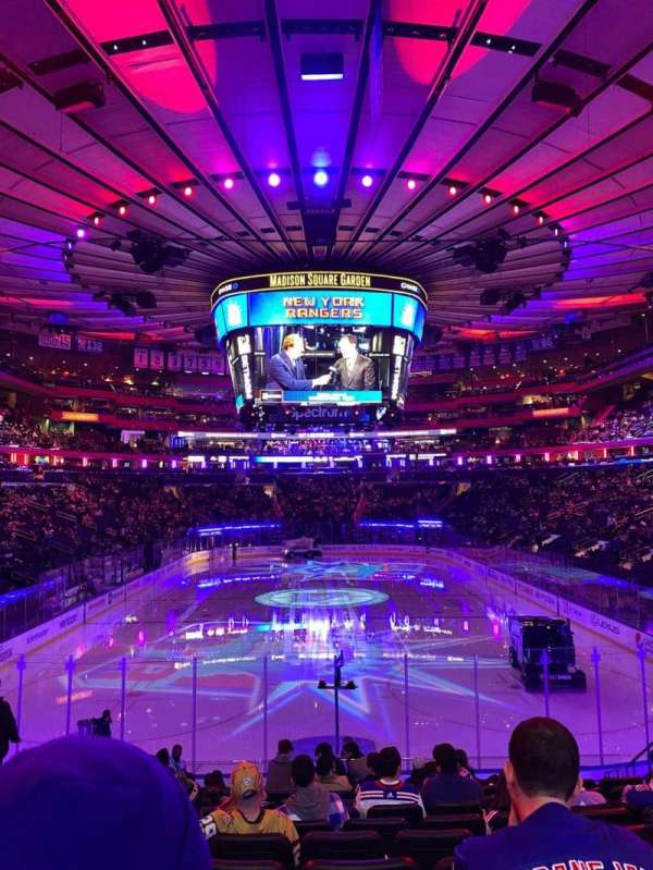 Madison Square Garden, section: 112, row: 15, seat: 9