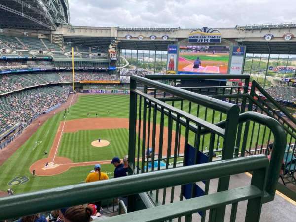 American Family Field, section: 417, row: 8, seat: 9