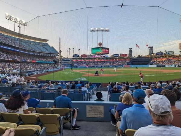 Dodger Stadium, section: 6FD, row: F, seat: 1