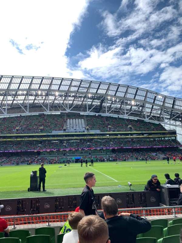 Aviva Stadium, section: 105, row: G, seat: 8