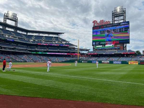 Citizens Bank Park, section: 111, row: 1, seat: 7