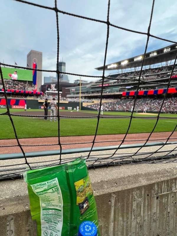 Target Field, section: 15, row: 1, seat: 7