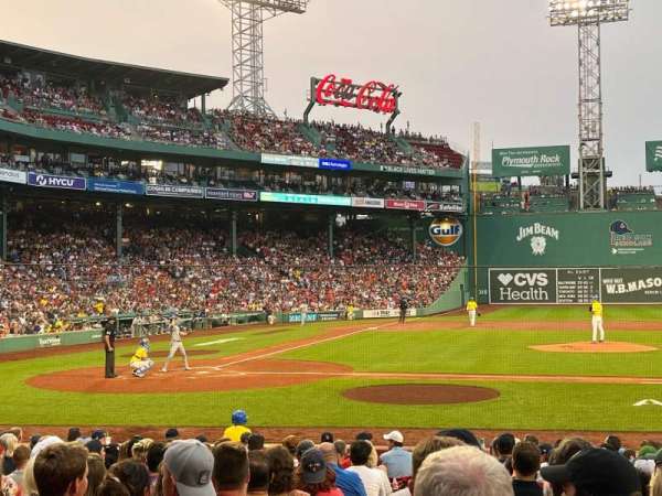 Fenway Park, section: Loge Box 119, row: AA, seat: 1