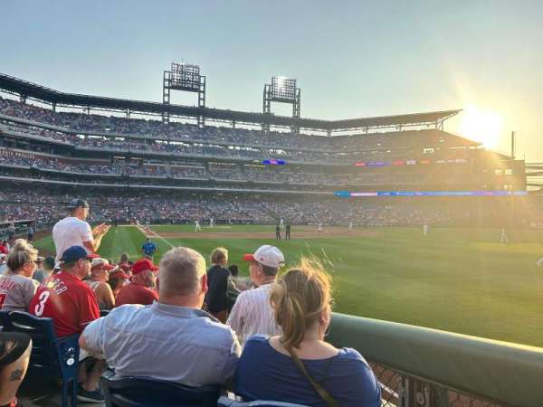Citizens Bank Park, section: 108, row: 14, seat: 16