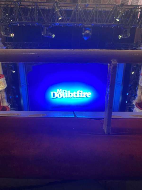 Shaftesbury Theatre, section: Grand circle, row: A, seat: 22