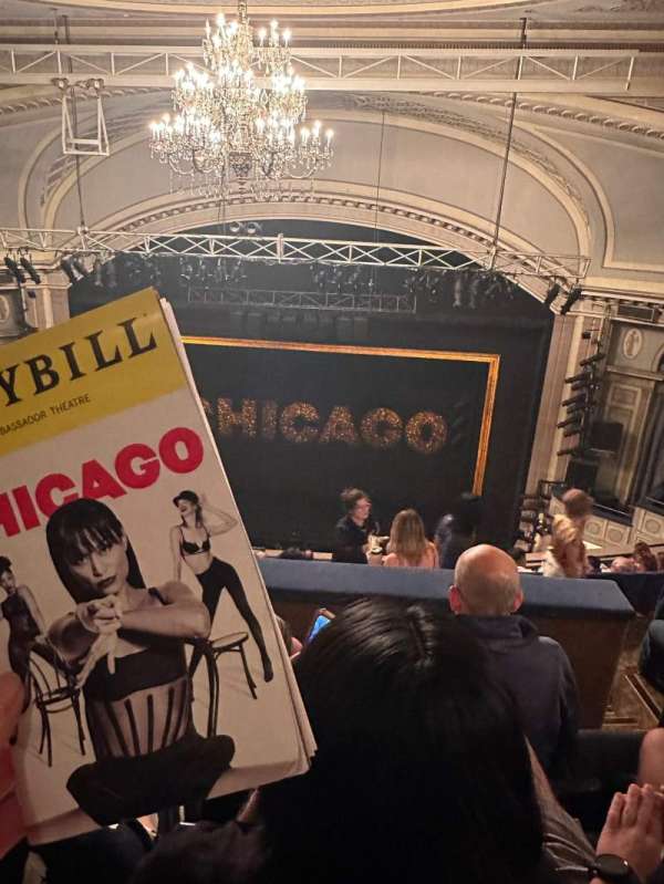 Ambassador Theatre, section: Rear Mezzanine RC, row: E, seat: 120