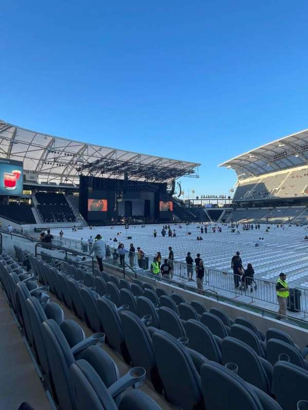 BMO Stadium, section: Field club B, row: F, seat: 1