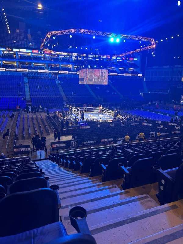 The O2, London, section: 110, row: T, seat: 318