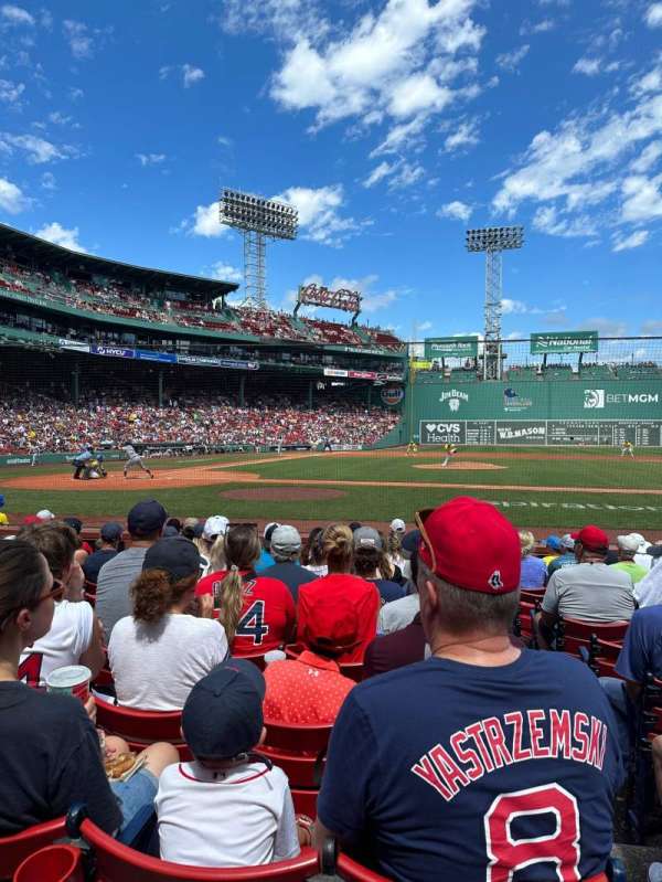 Fenway Park, section: Field Box 32, row: H, seat: 1