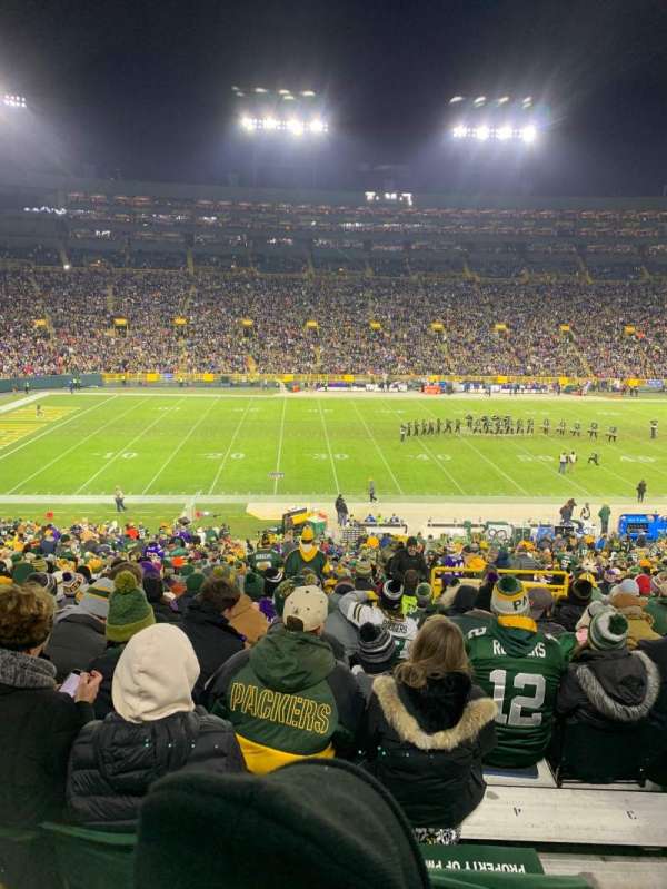 Lambeau Field, section: 116, row: 45, seat: 7-8