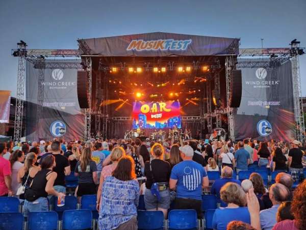 Wind Creek Steel Stage, section: 105, row: G, seat: 17