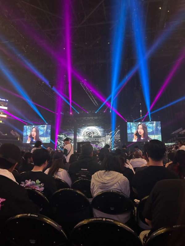 Crypto.com Arena, section: FLOOR, row: 8, seat: 4